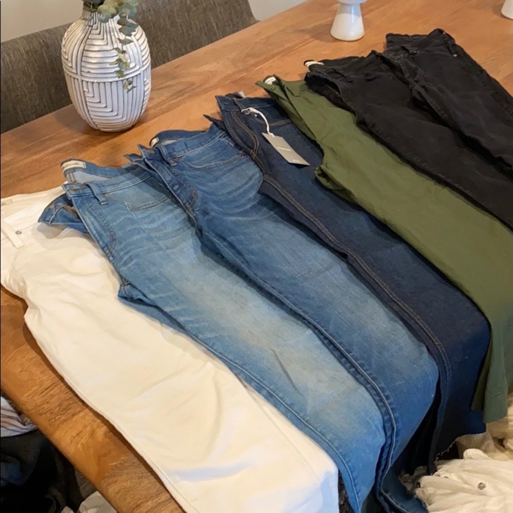 Madewell Blue demi-boot cut jeans